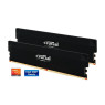 Crucial Pro 32GB DDR5 RAM Kit (2x16GB),CL36 6000MHz, Overclocking Desktop Gaming Memory, Intel XMP 3.0 & AMD Expo Compatible, Black - CP2K16G60C36U5B